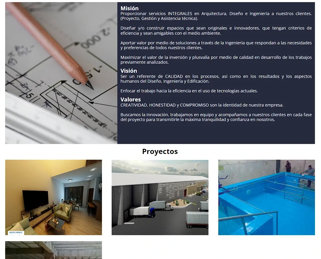 Arinco Construcciones - captura 2