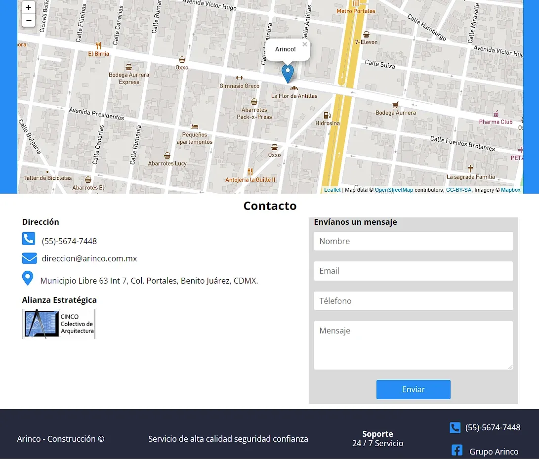 Arinco Construcciones - captura 3