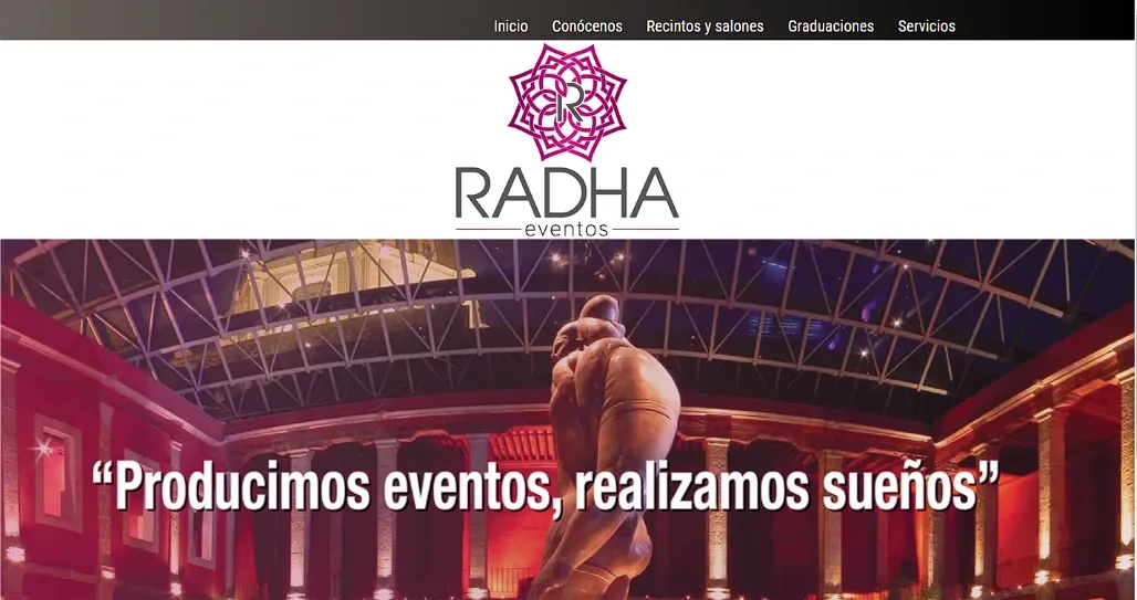 RADHA EVENTOS - captura 1